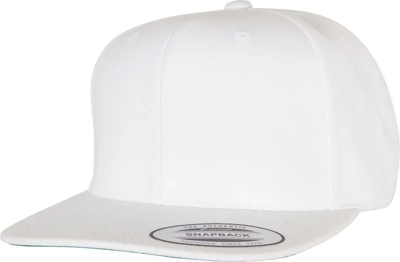 Flexfit 6089M – 6 Panel Snapback Kappe – White