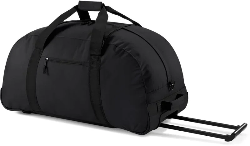 BagBase BG 23 – Reisetasche mit Rollen – Black