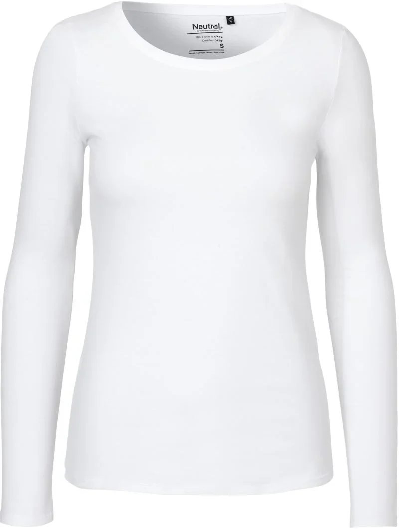 Neutral O 81050 – Damen T-Shirt langarm – White