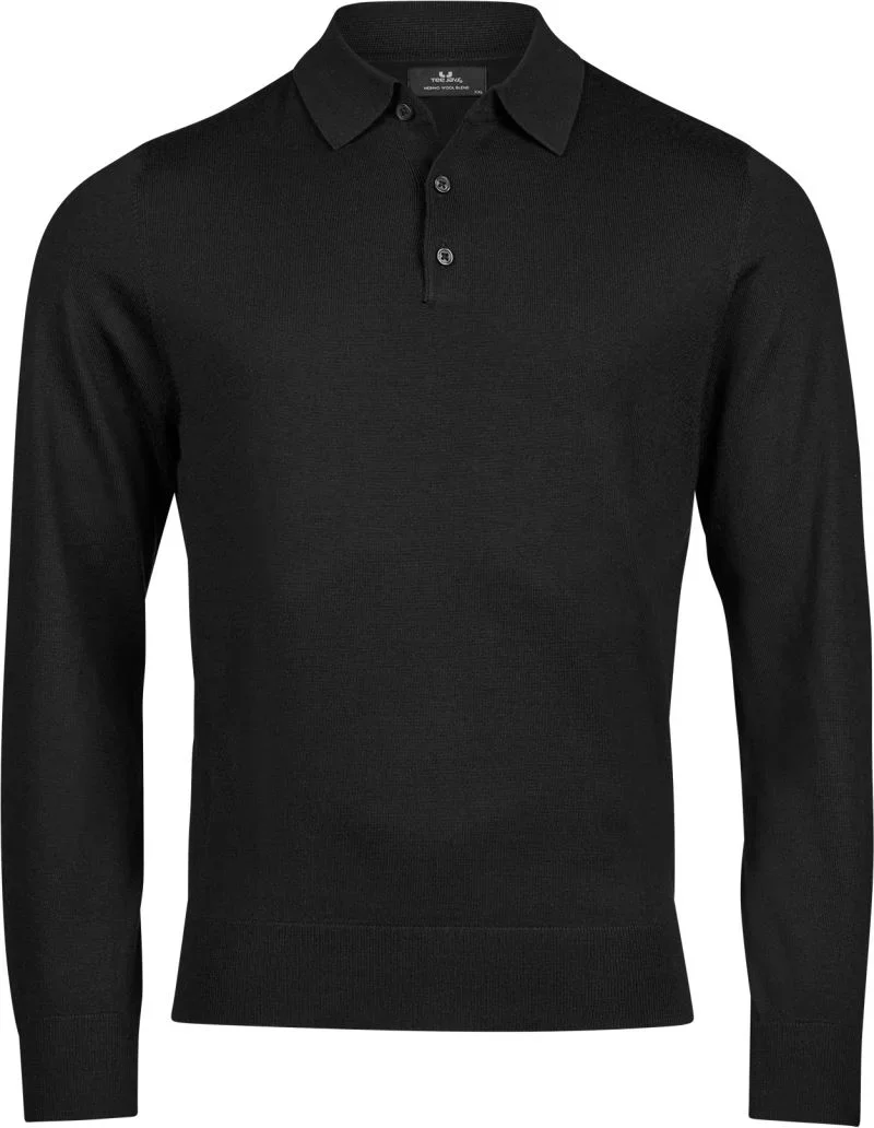 TEE JAYS TJ 6002 – Polo Strickpullover – Black