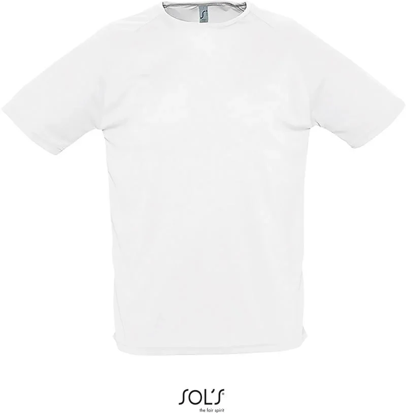 SOL's Collection Sporty – Herren Raglan Sport Shirt – White
