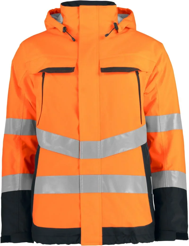 Projob 6441 Padded Jacket – Wattierte Sicherheitsjacke – Hi Vis Orange/Black