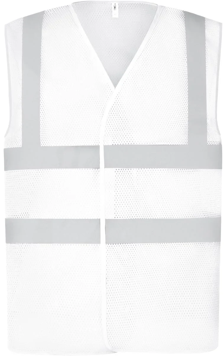 Yoko HVW 120 – Hi-Vis Mesh Warnweste – White