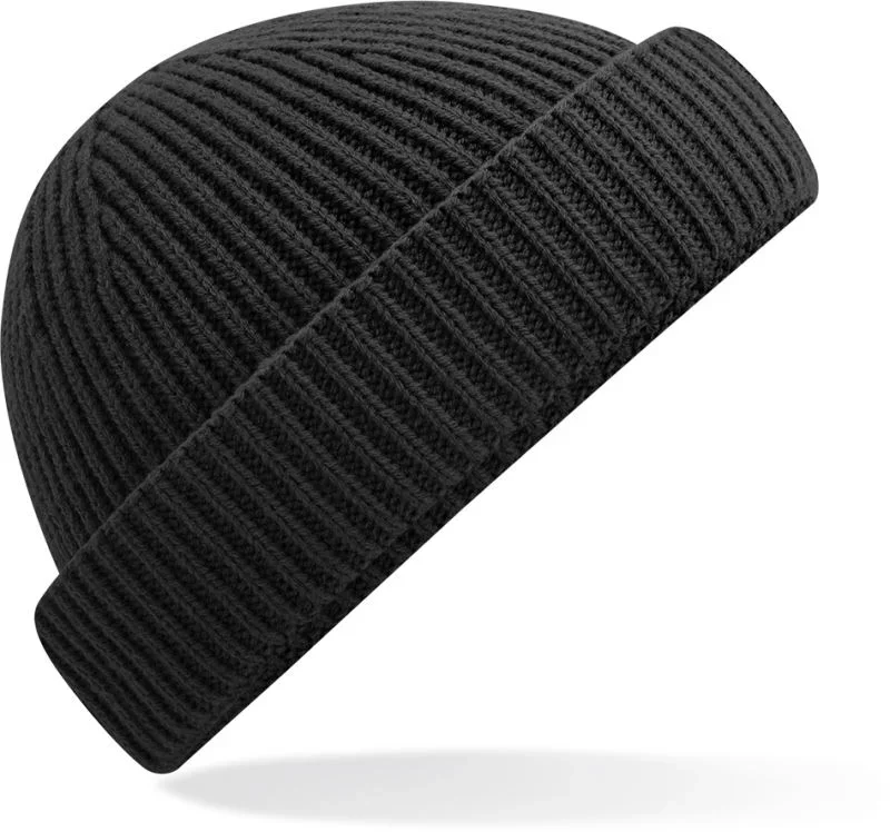Beechfield B 383R – Strickmütze "Harbour" – Black