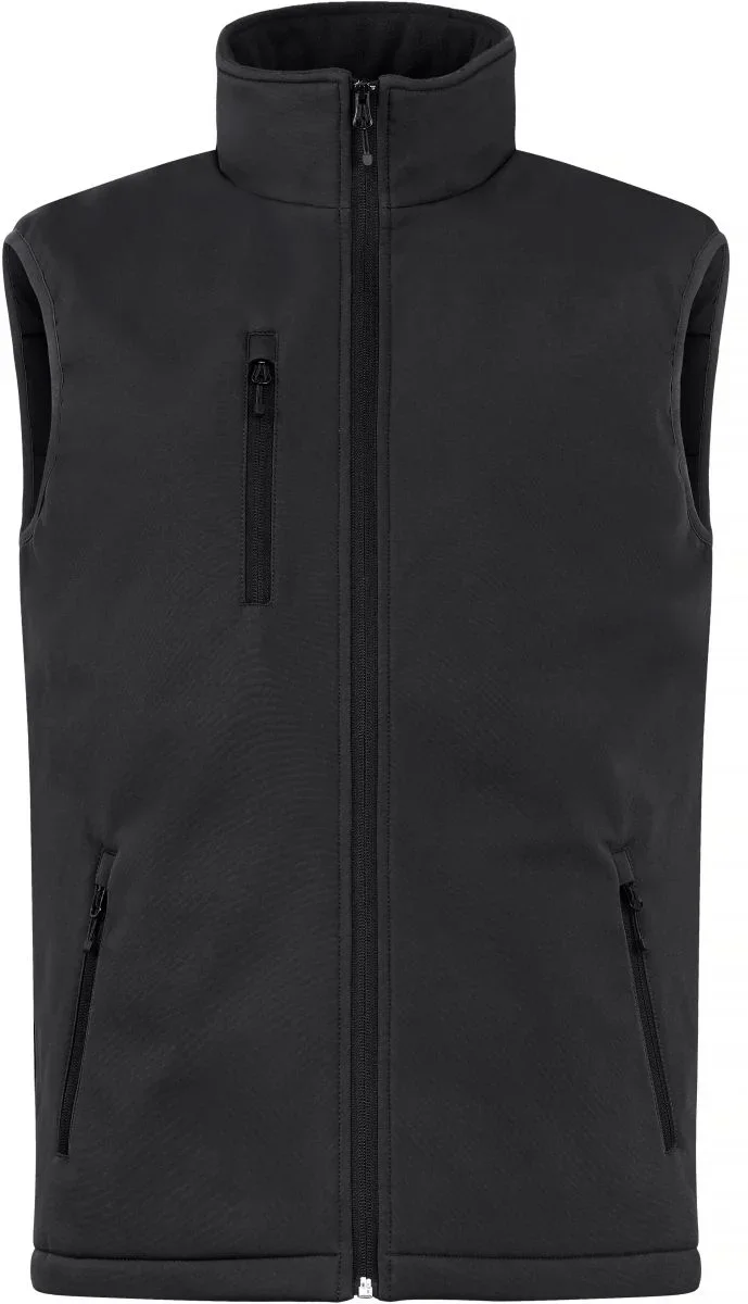 Clique Padded Softshell Vest Men – Wattierte Herren Softshell Weste – Black
