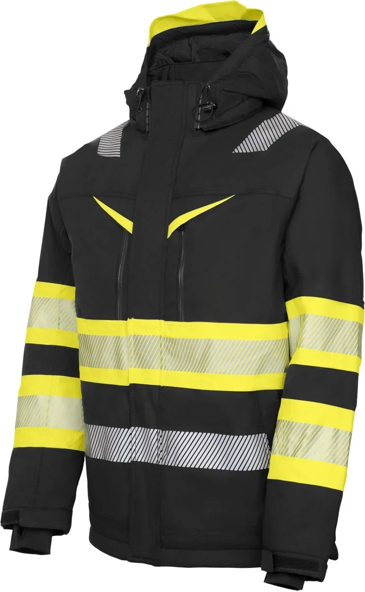 Projob 6446 Jacket Padded – Wasserdichte Sicherheitsjacke – Hi Vis Yellow/Black