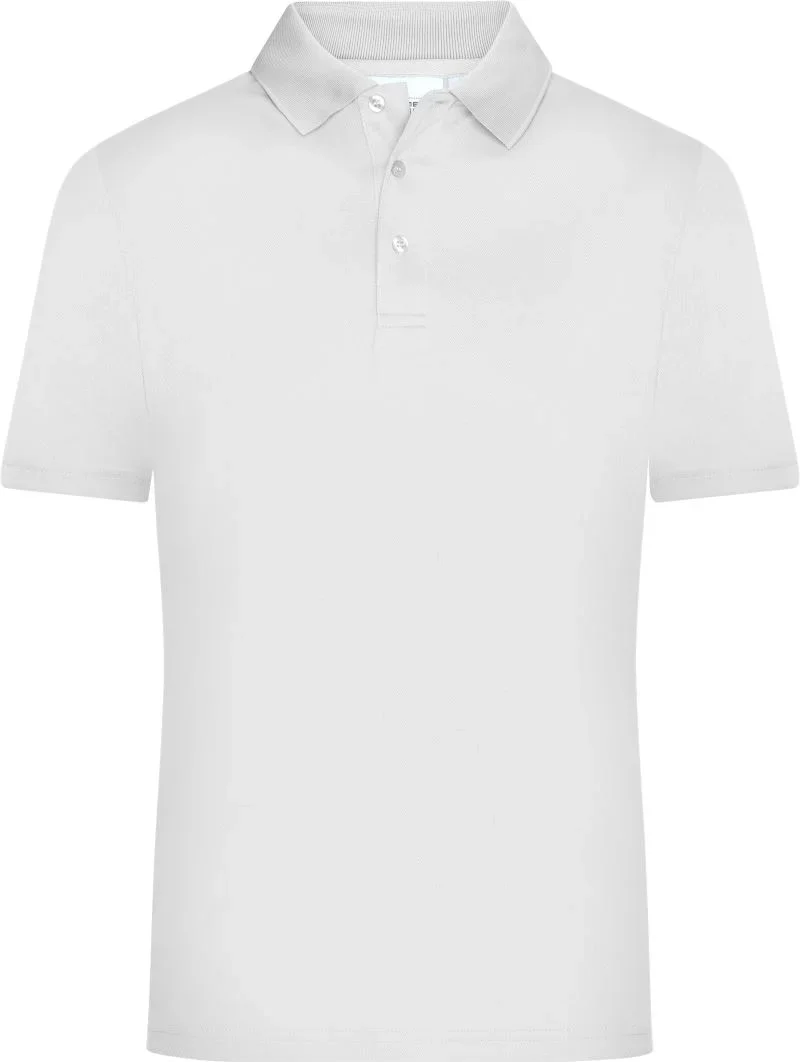 James & Nicholson JN 720 – Herren Funktions Polo – White