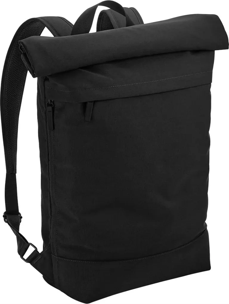 BagBase BG 870 – Roll-Top Rucksack "Simplicity" – Black