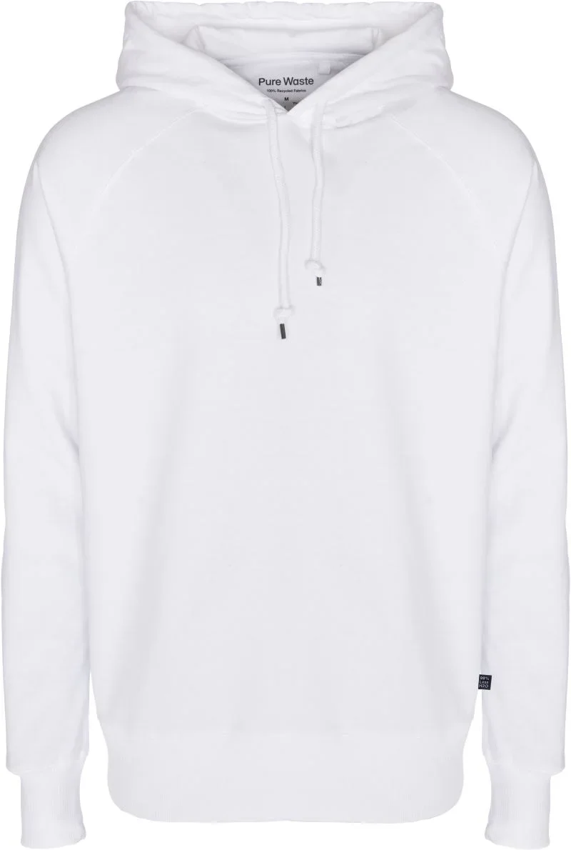 Pure Waste HDUB – Unisex Kapuzen Sweater – White