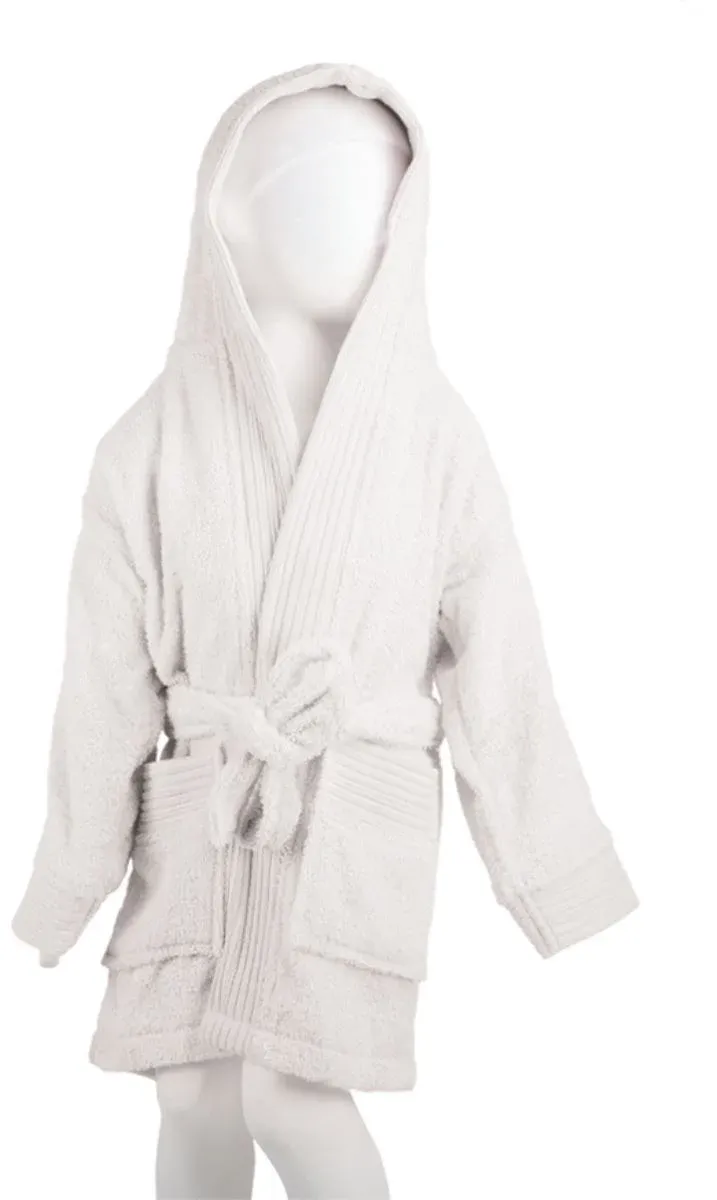The One Towelling Kids Bathrobe – Kinder Bademantel – White