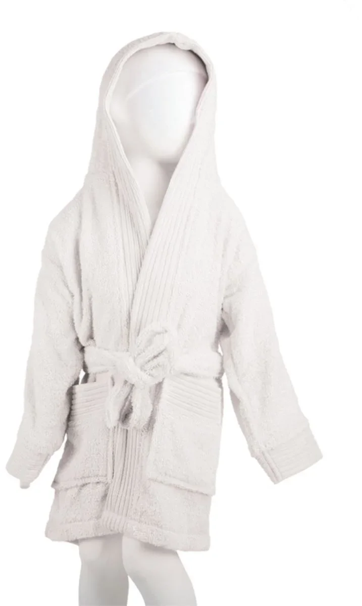 The One Towelling Kids Bathrobe – Kinder Bademantel – White