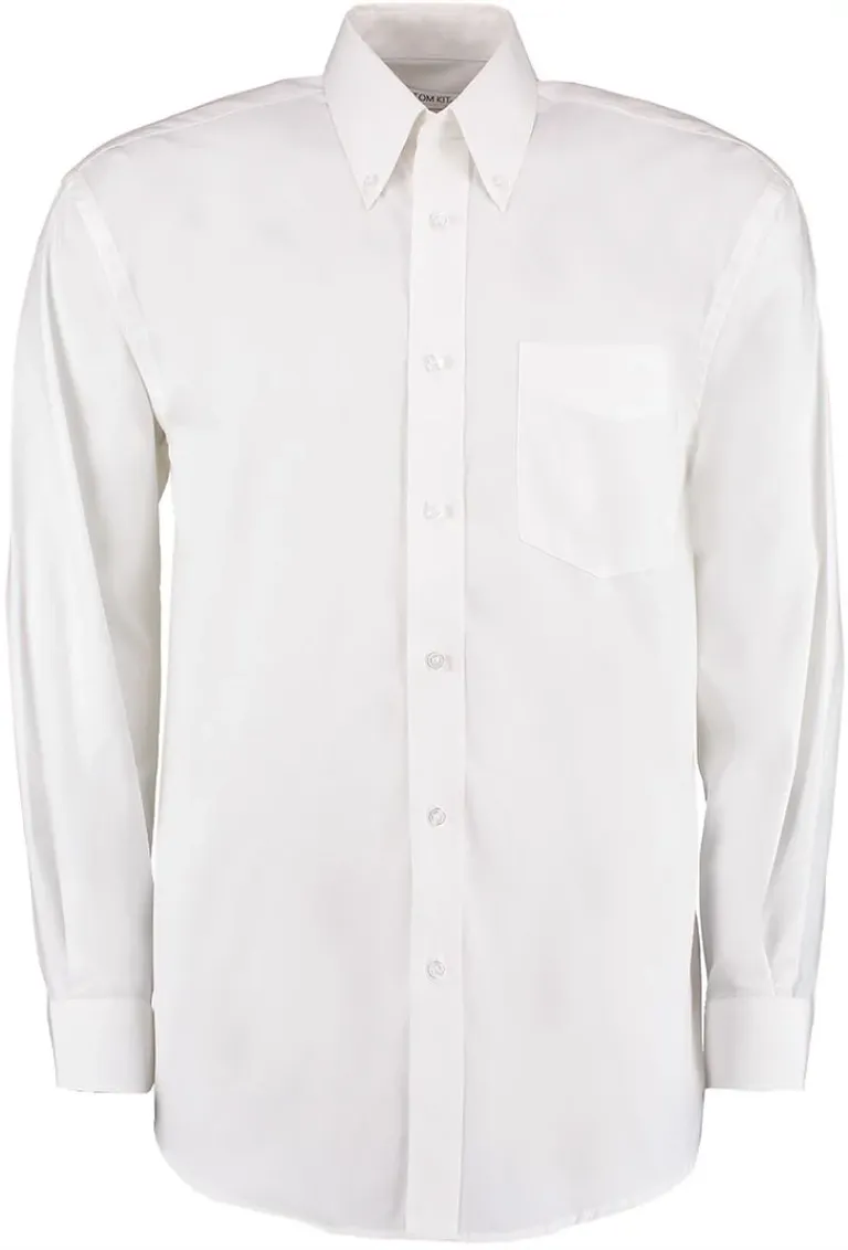 Kustom Kit KK 105 (18,5-23) – Oxford Hemd langarm – White