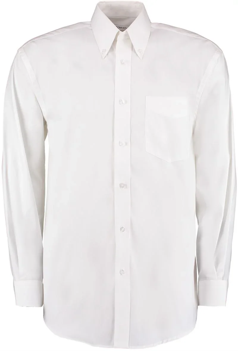 Kustom Kit KK 105 (18,5-23) – Oxford Hemd langarm – White