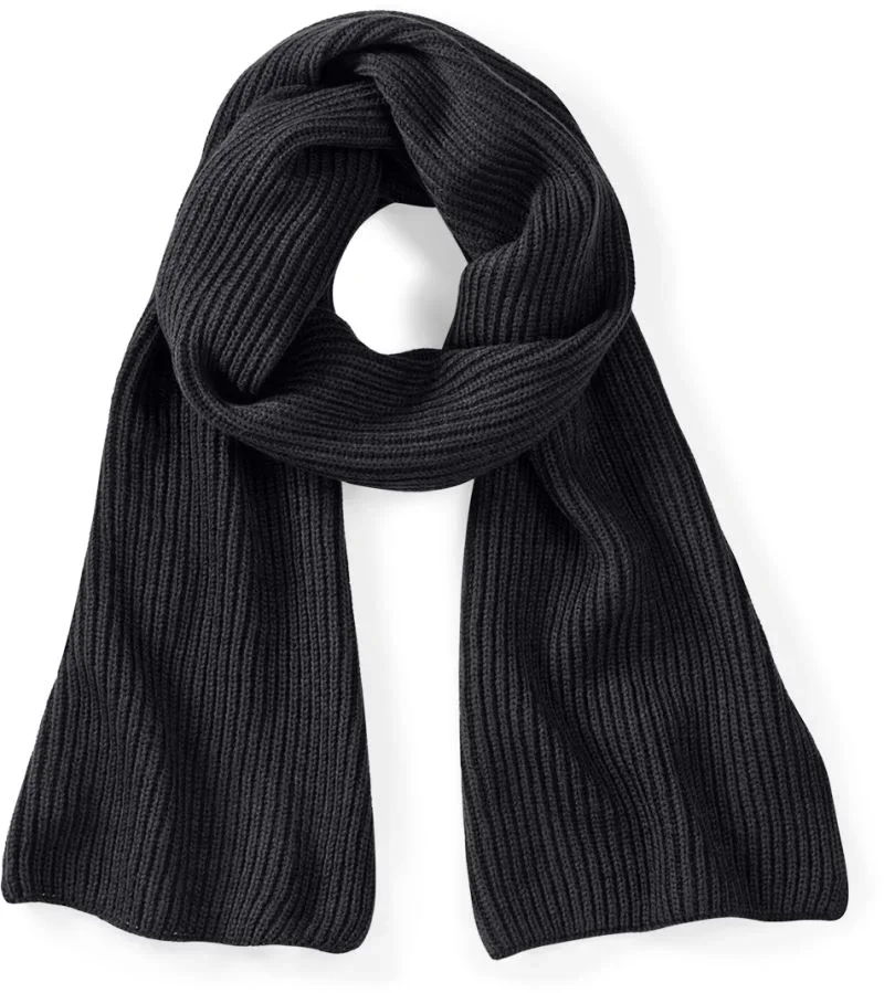 Beechfield B 469 – Strickschal "Metro" – Black