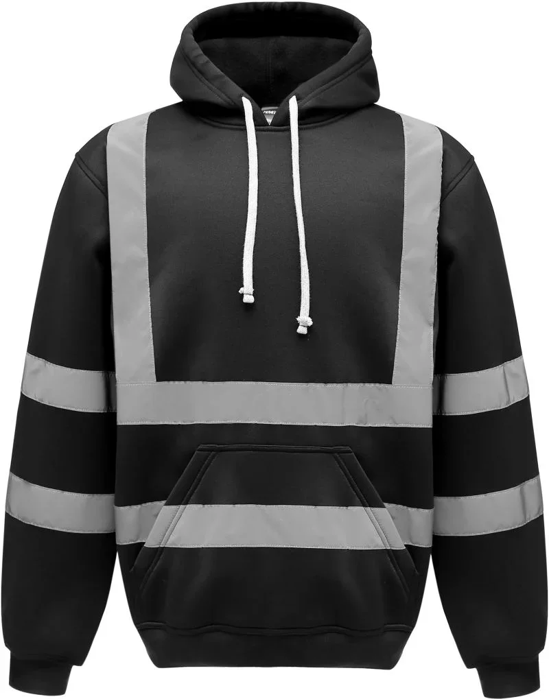 Yoko HVK 05 – Hi-Vis Kapuzen Sweater – Black