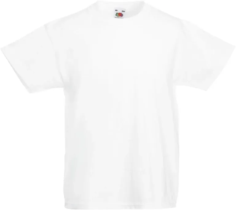 Fruit of the Loom Kids Original T – Kinder T-Shirt – White