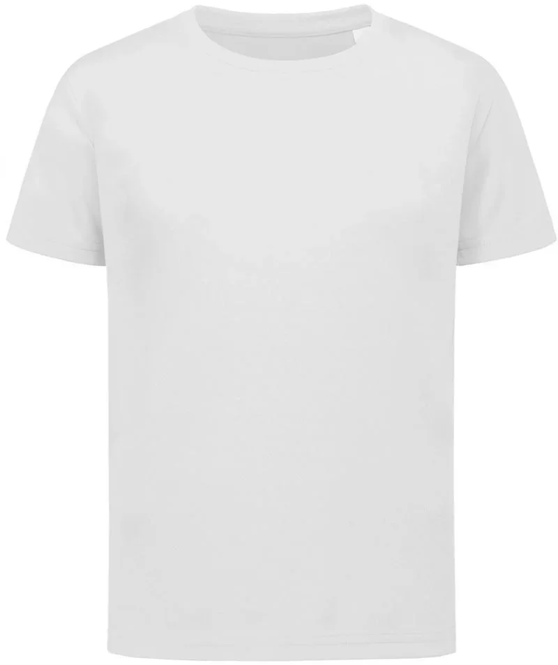 Stedman Sports-T Kids – Kinder Interlock Sport T-Shirt – White