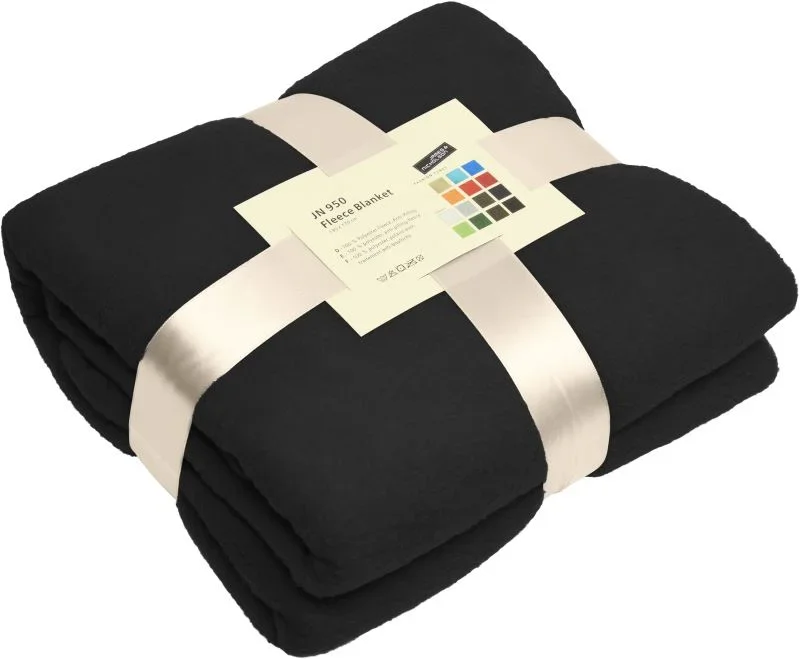 James & Nicholson JN 950 – Fleece Decke – Black