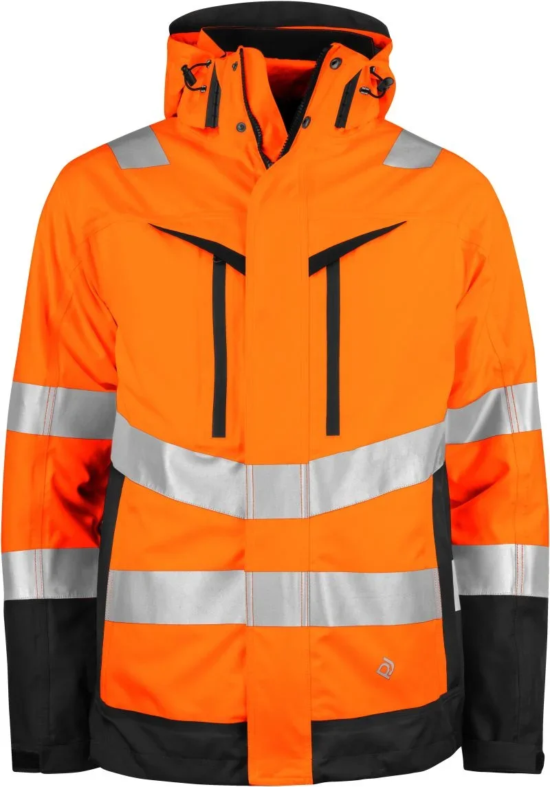 Projob 6445 Jacket 3-1 – 3-in-1 Sicherheitsjacke – Hi Vis Orange/Black