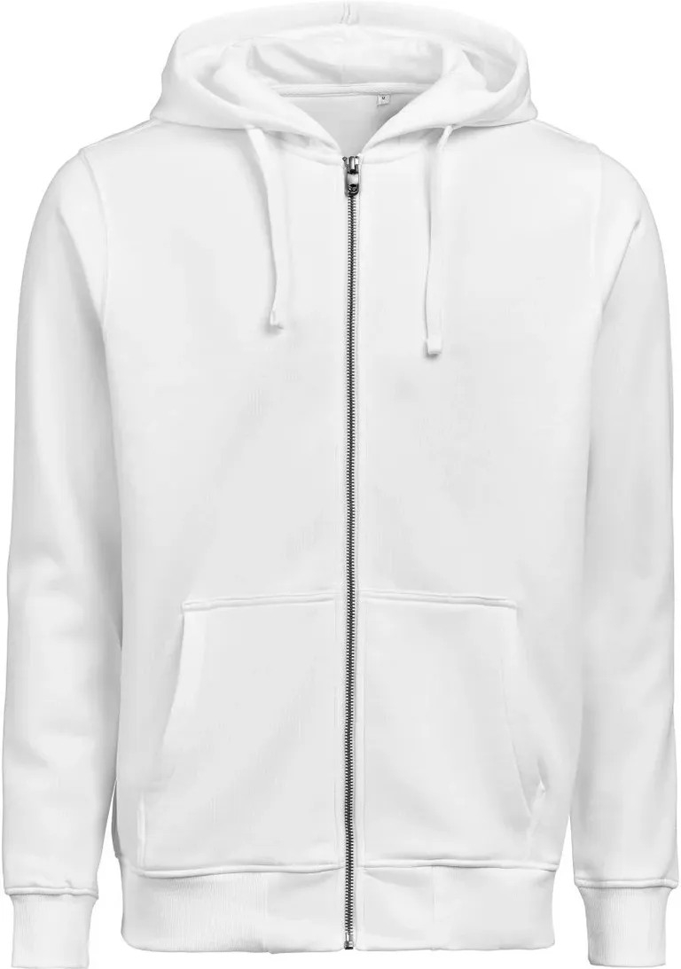 Untagged Movement OCS RCS Full Zip Hoodie – Schwere Unisex Kapuzen Sweatjacke – White