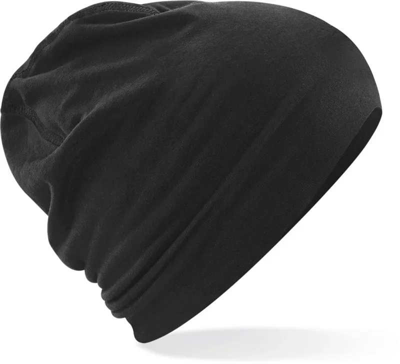 Beechfield B 366 – Strickmütze "Hemsedal" – Black/Black