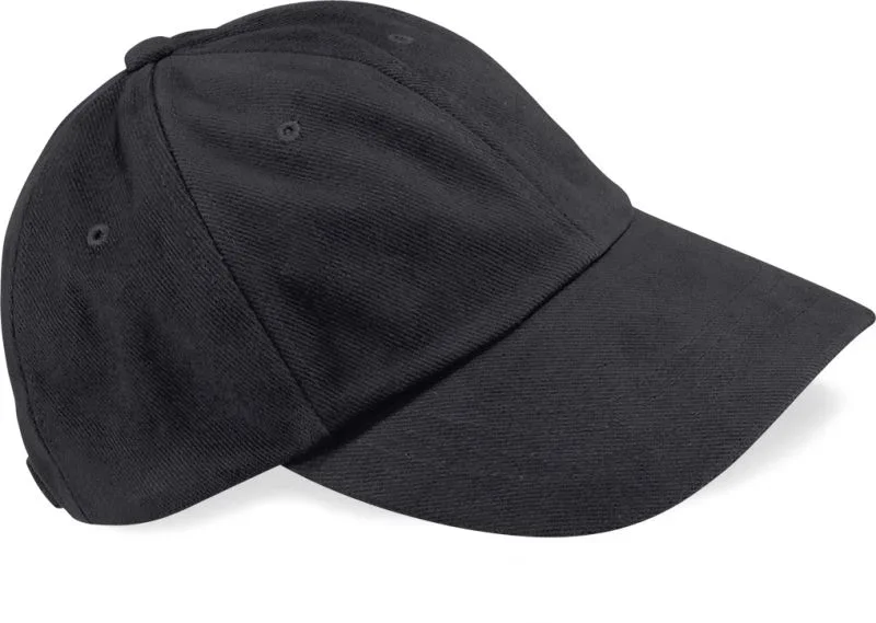 Beechfield B 57 – 6 Panel Niedrigprofil Kappe – Black