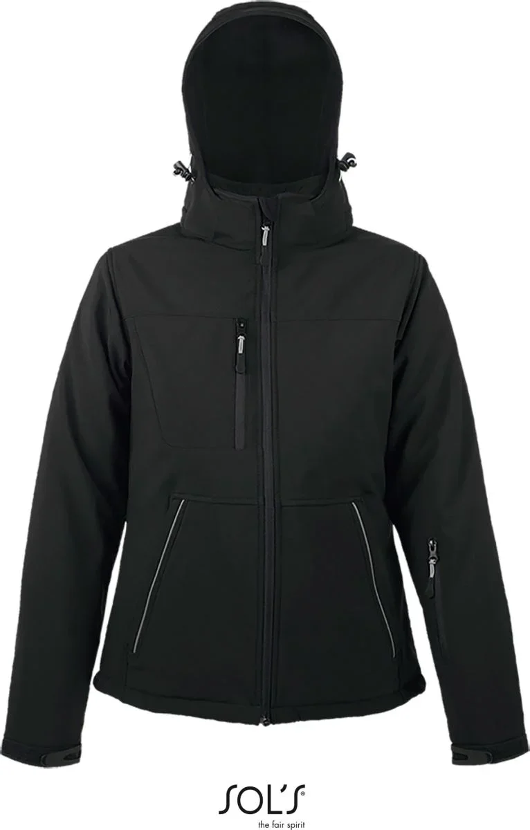 SOL's Collection Rock Women – Damen 3-Lagen Winter Softshell Jacke – Black