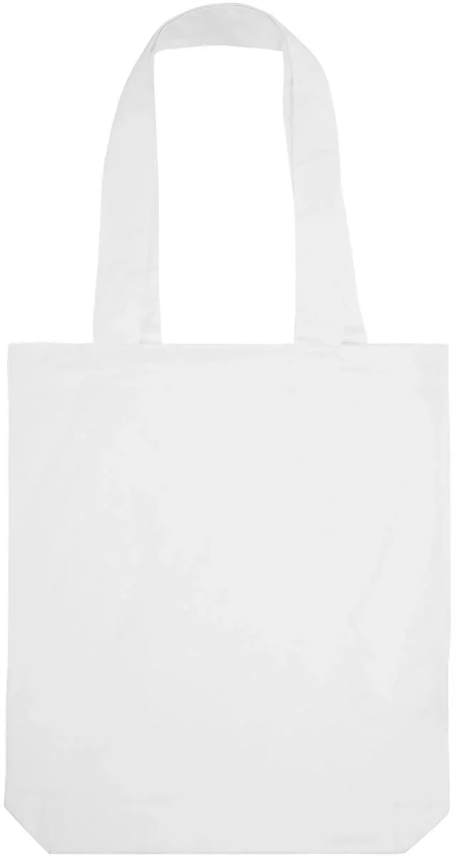 Neutral T 90003 – Schwere Baumwolltasche mit langem Henkel "Tiger" – White