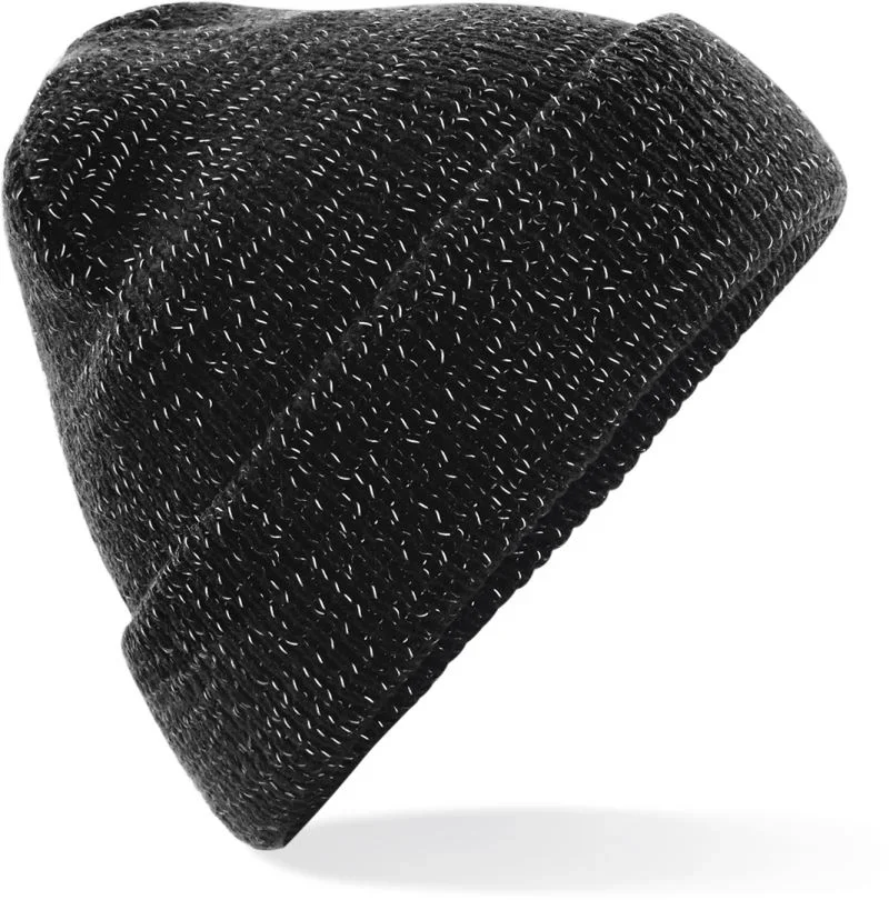 Beechfield B 407 – Strickmütze "Reflective" – Black