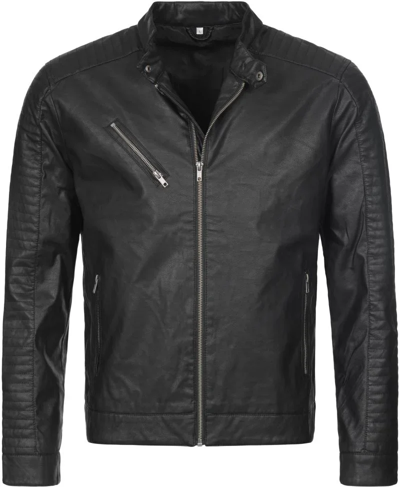 Stedman Biker Jacket Men – Herren Biker Jacke – Black Opal