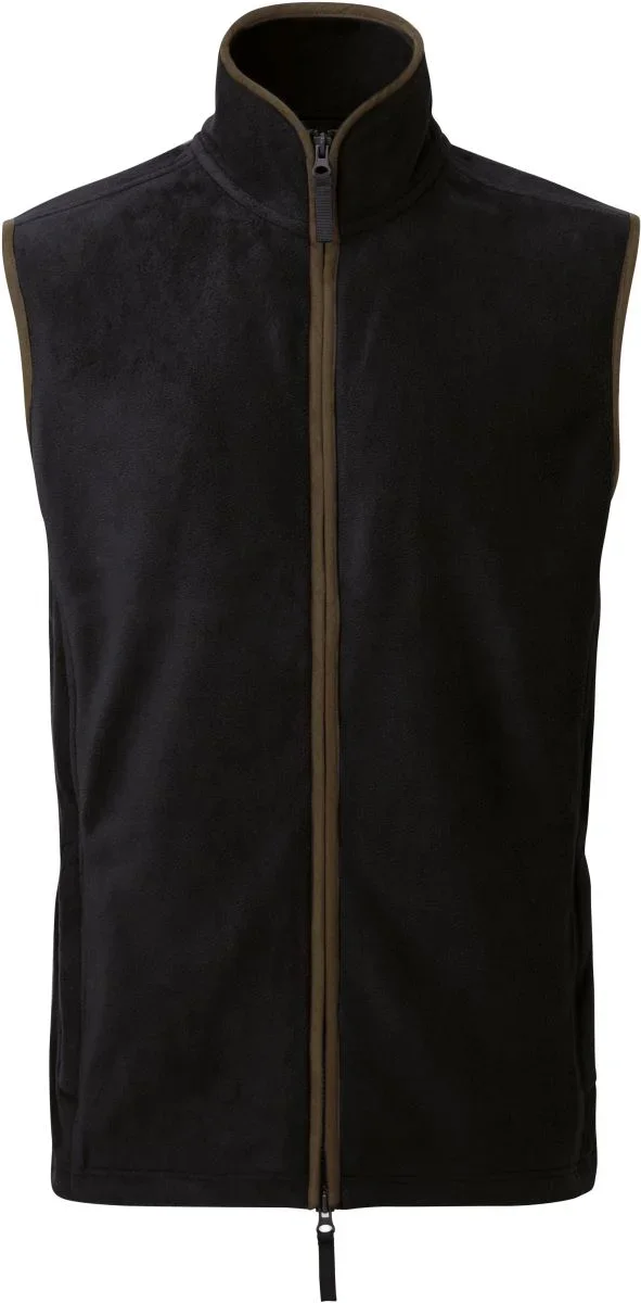 Premier PR 803 – Herren Fleece Gilet "Artisan" – Black/Brown