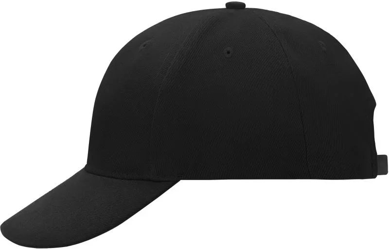 Myrtle Beach MB 16 – 6 Panel Kappe verstärkt – Black