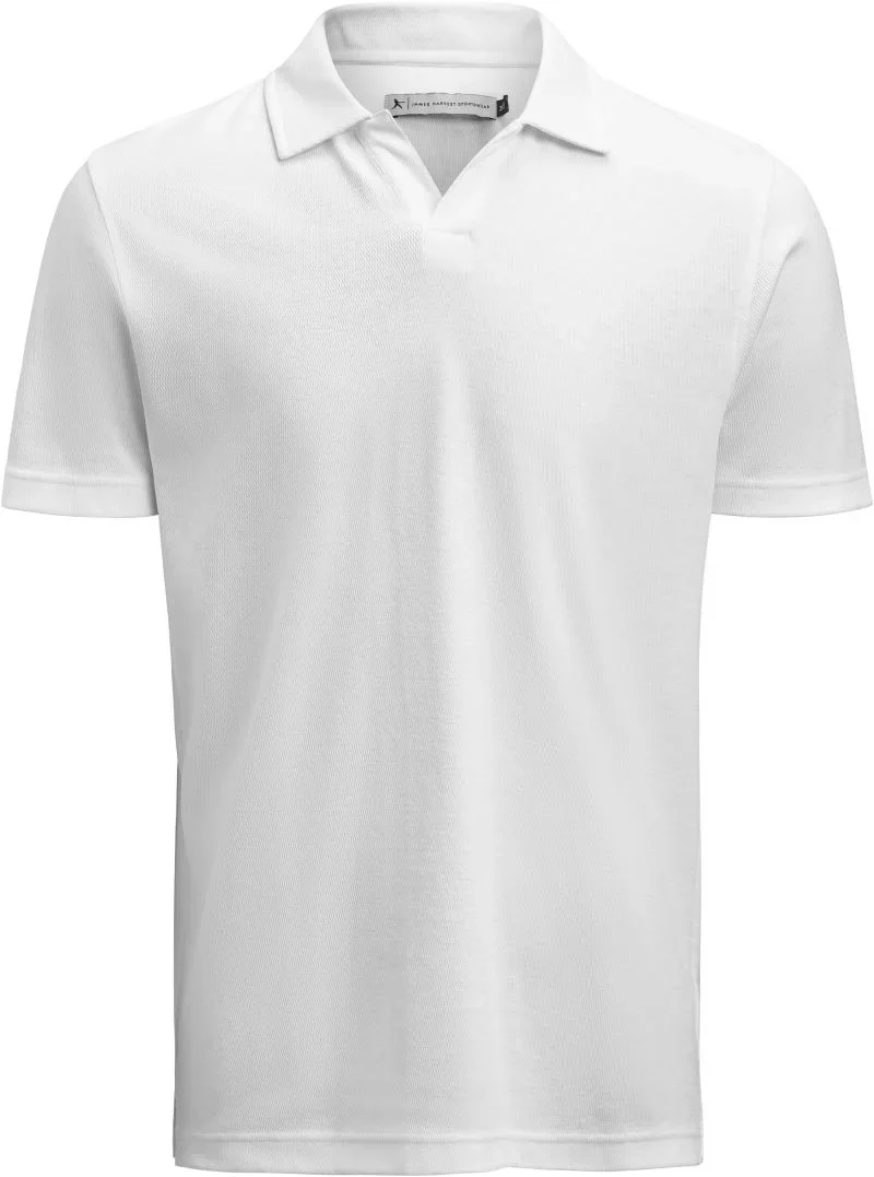 James Harvest Scarsdale Polo Men – Schweres Herren Piqué Polo – White