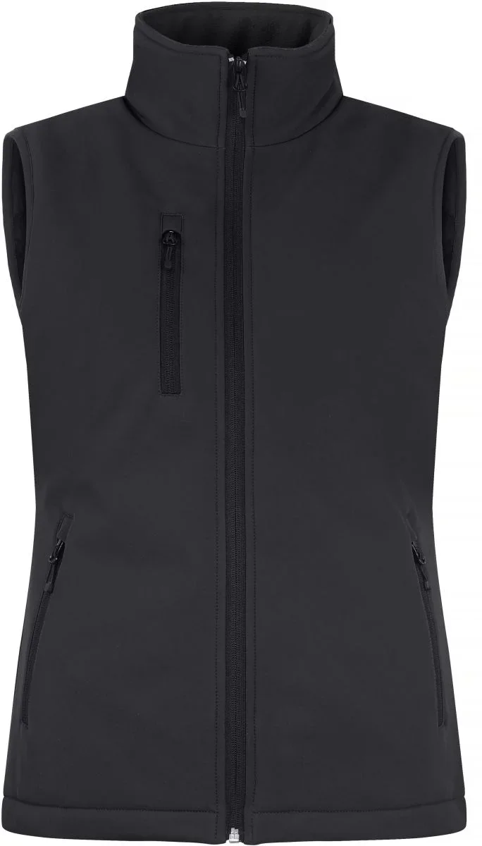 Clique Padded Softshell Vest Women – Wattierte Damen Softshell Weste – Black