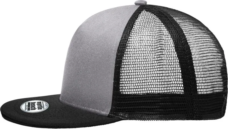 Myrtle Beach MB 6636 – 5 Panel Pro Mesh Kappe – Grey/Black
