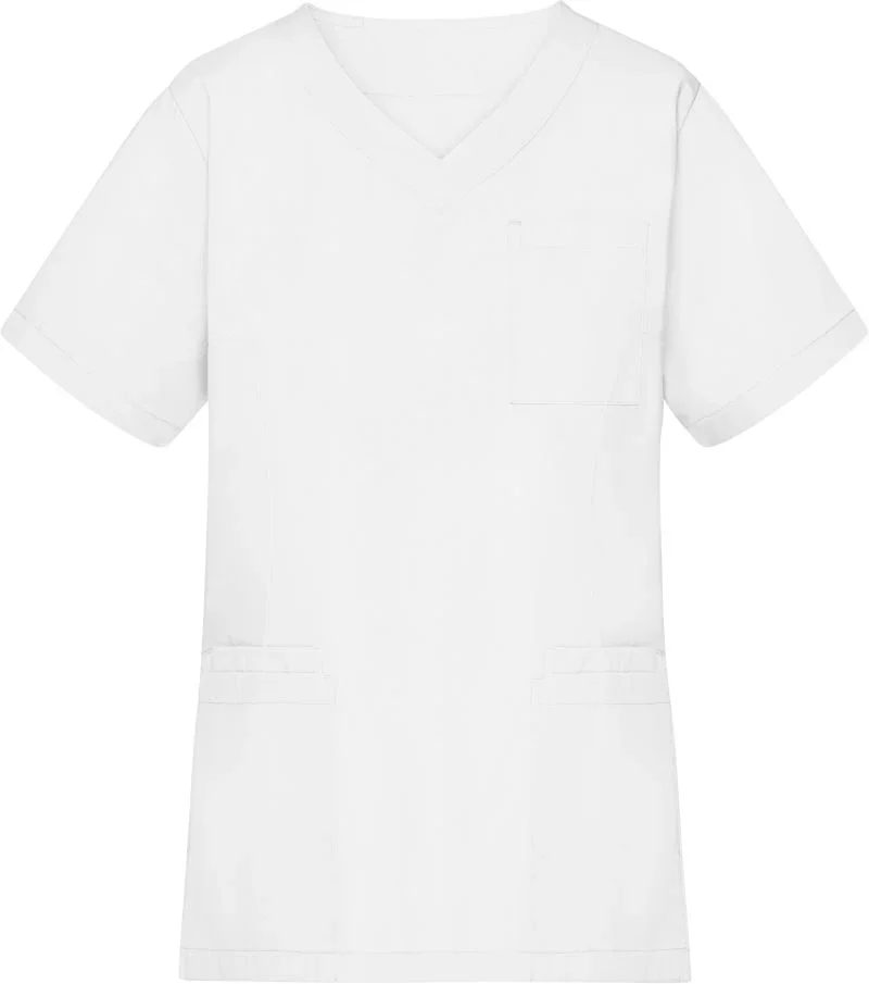 James & Nicholson JN 3101 – Damen V-Ausschnitt Kasack – White