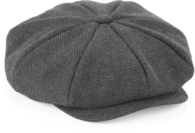 Beechfield B 628 – Schirmmütze – Charcoal Herringbone
