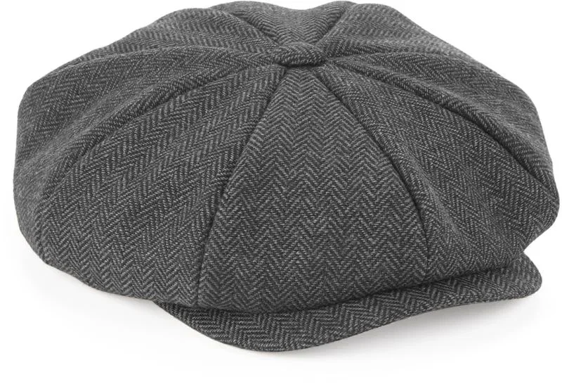 Beechfield B 628 – Schirmmütze – Charcoal Herringbone