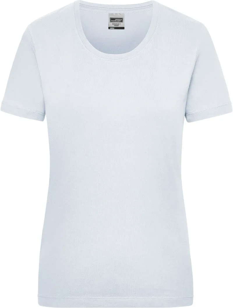 James & Nicholson JN 802 – Damen Workwear T-Shirt – White