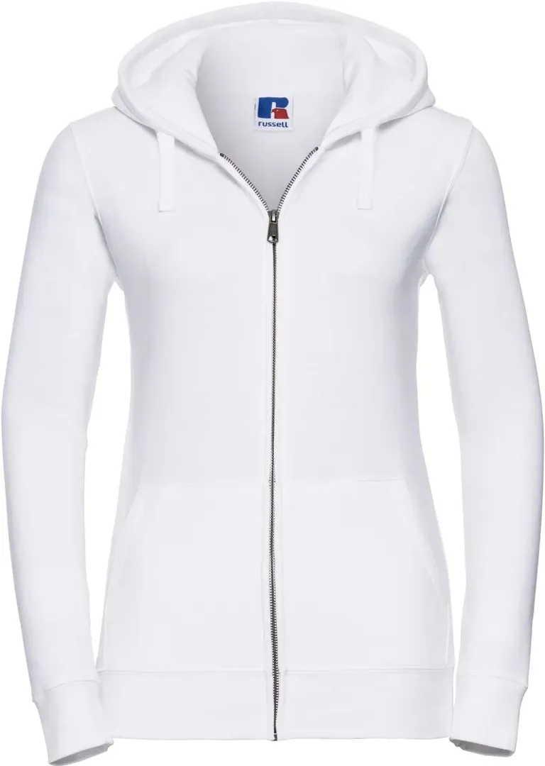 Russell Athletic 266F – Damen Kapuzen Sweatjacke "Authentic" – White
