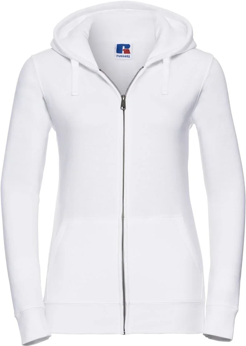 Russell Athletic 266F – Damen Kapuzen Sweatjacke "Authentic" – White