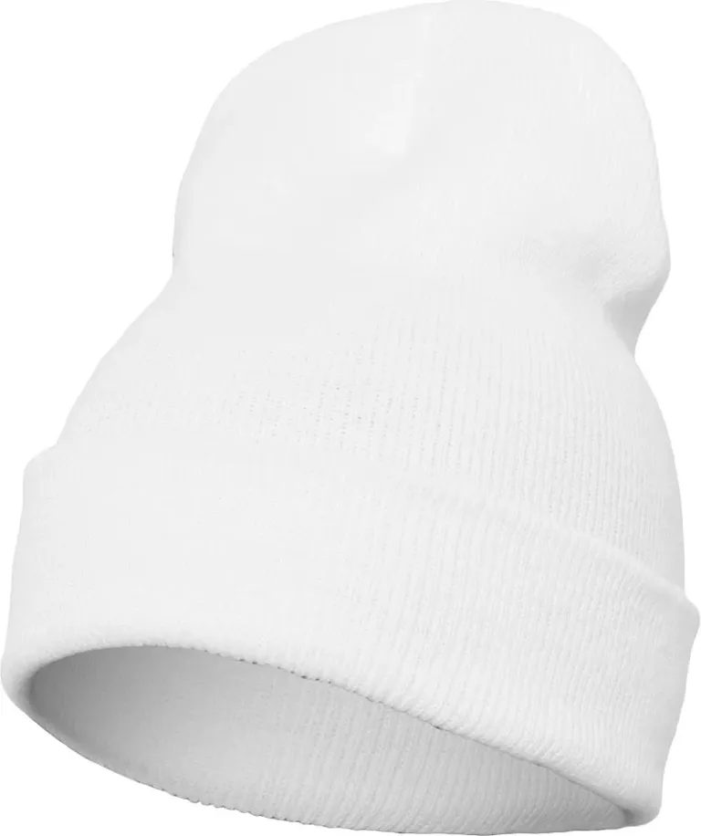 Flexfit 1501KC – Lange Strickmütze – White