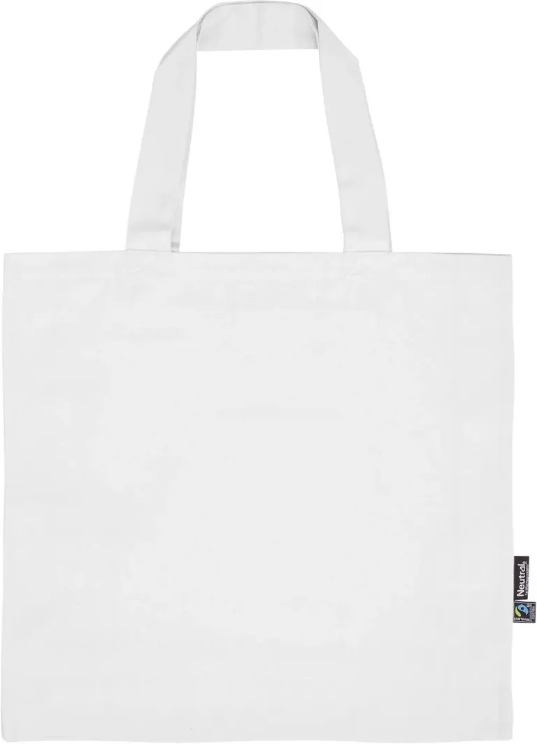 Neutral O 90006 – Bio Fairtrade Twill Baumwolltasche – White