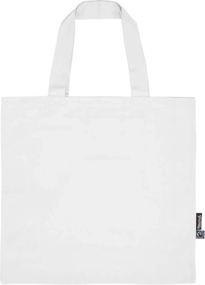 Neutral O 90006 – Bio Fairtrade Twill Baumwolltasche – White