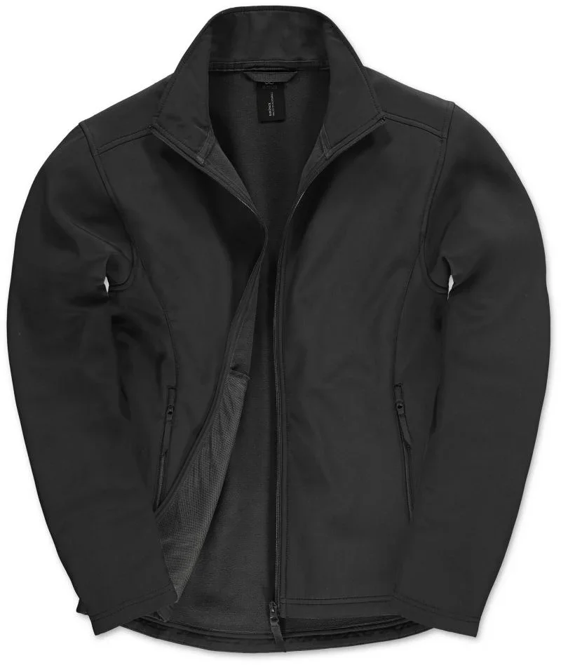 B&C Collection ID.701 – Herren 2-Lagen Softshell Jacke – Black
