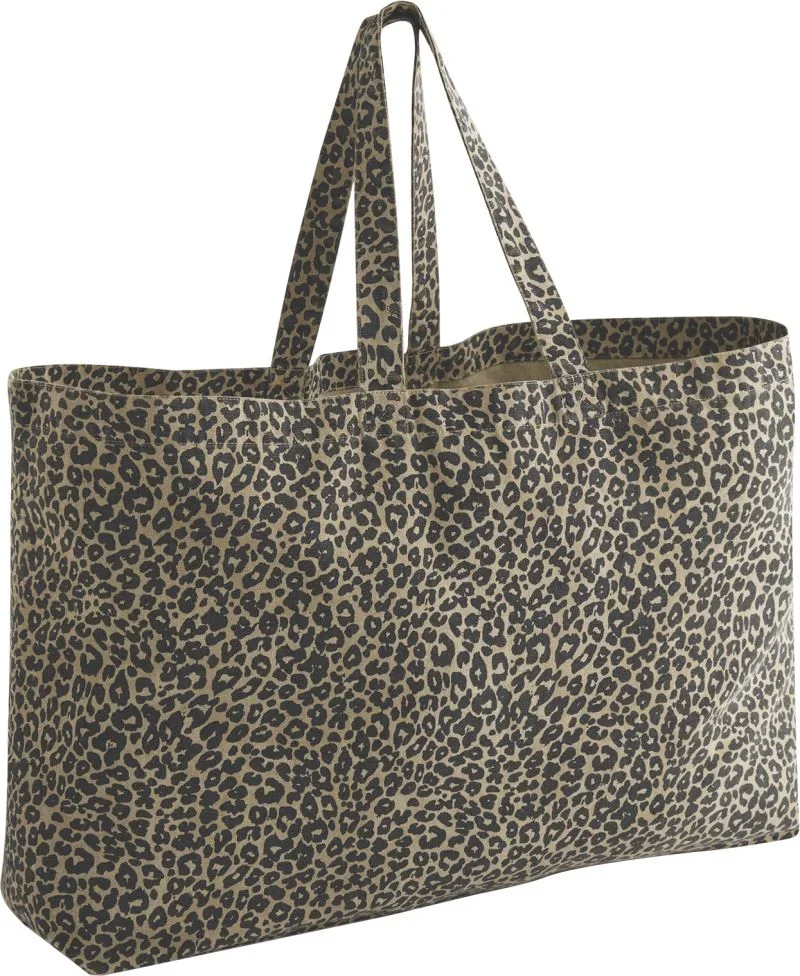 Westford Mill W 336 – Große Canvas Tasche "Leopard" – Vintage Leopard Print