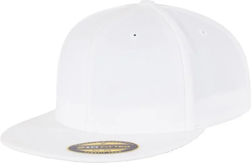 Flexfit 6210/6210T – 6 Panel Premium 210 Fitted Kappe – White