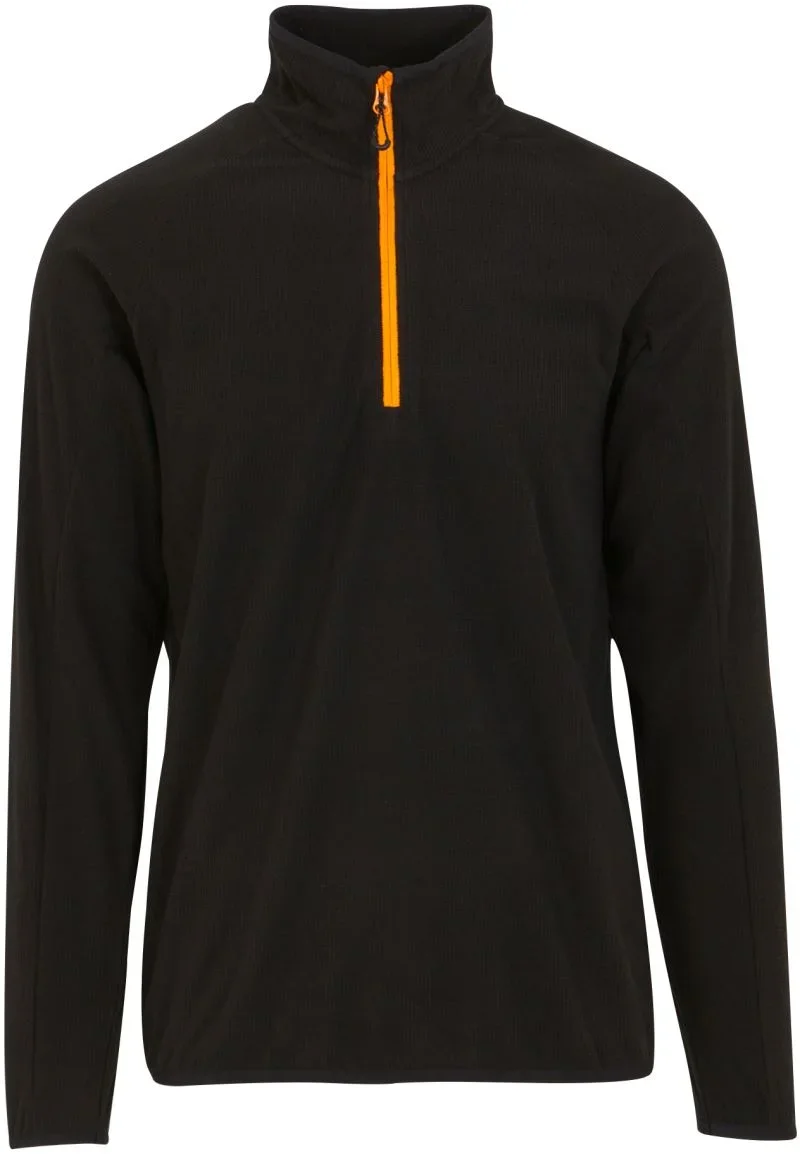 Regatta Professional TRF 691 – Struktur Fleece mit 1/4 Zip "Navigate" – Black/Orange Pop