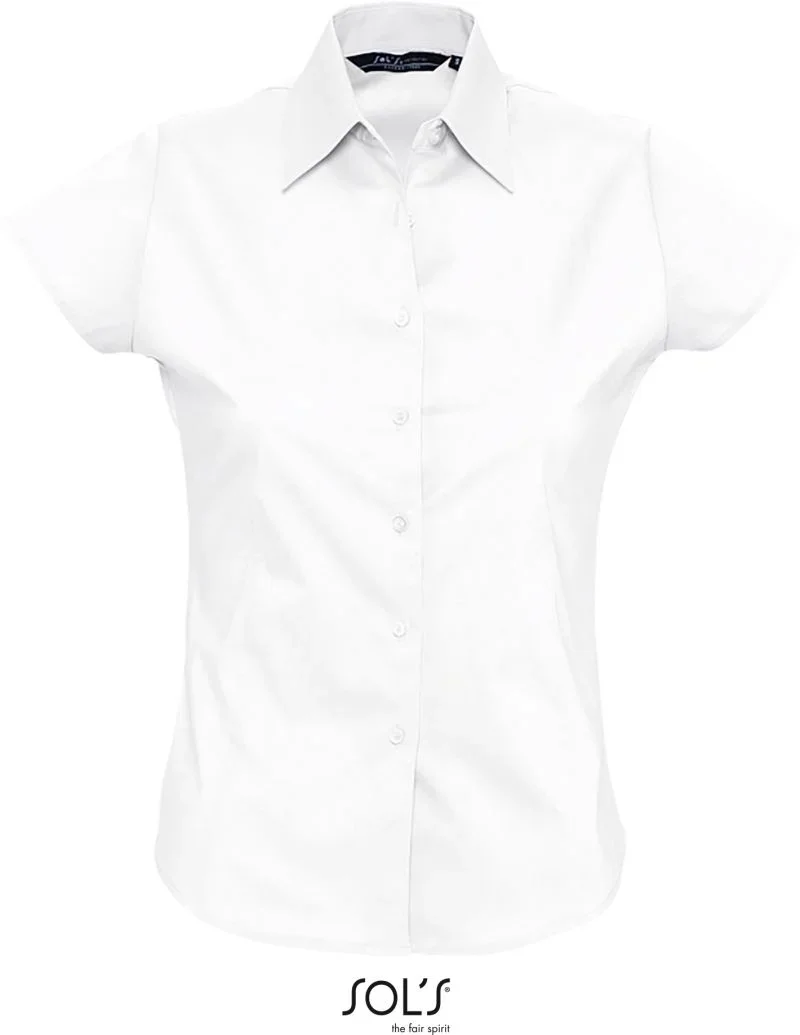 SOL's Collection Excess – Stretch Bluse kurzarm – White