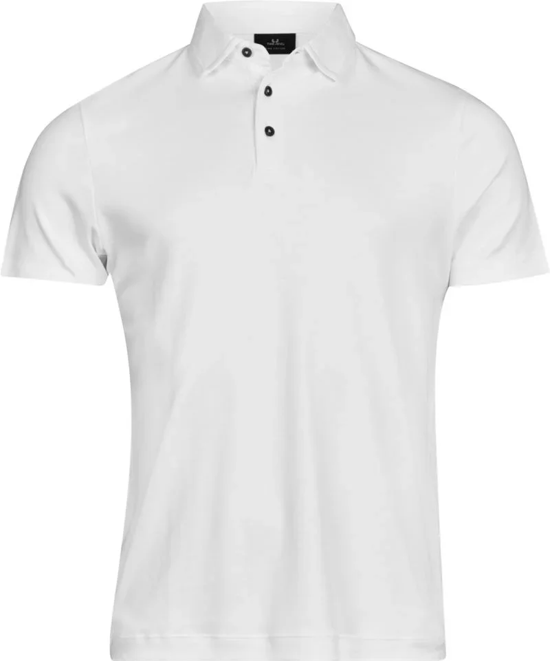 TEE JAYS TJ 1440 – Herren Pima Baumwoll Polo – White